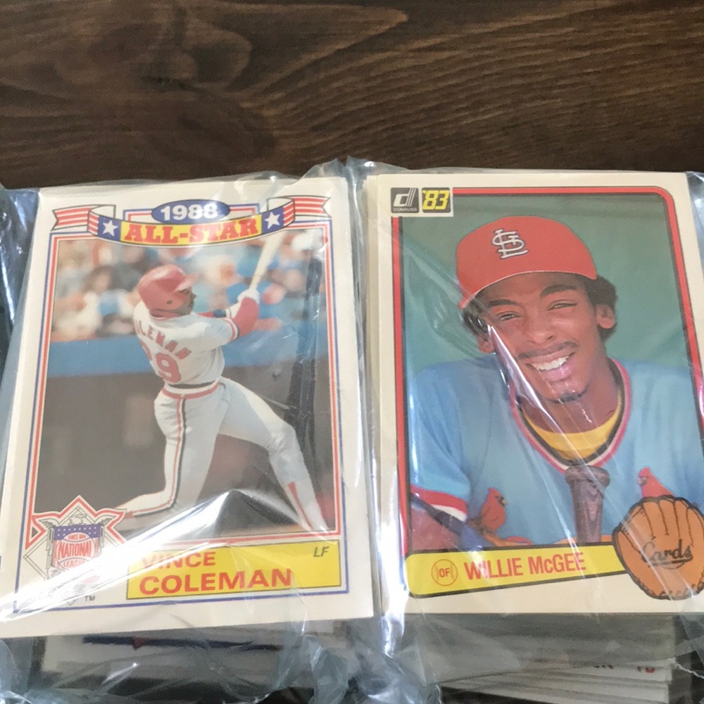 ST. LOUIS CARDINALS Assorted Baseball Cards ‘81-91